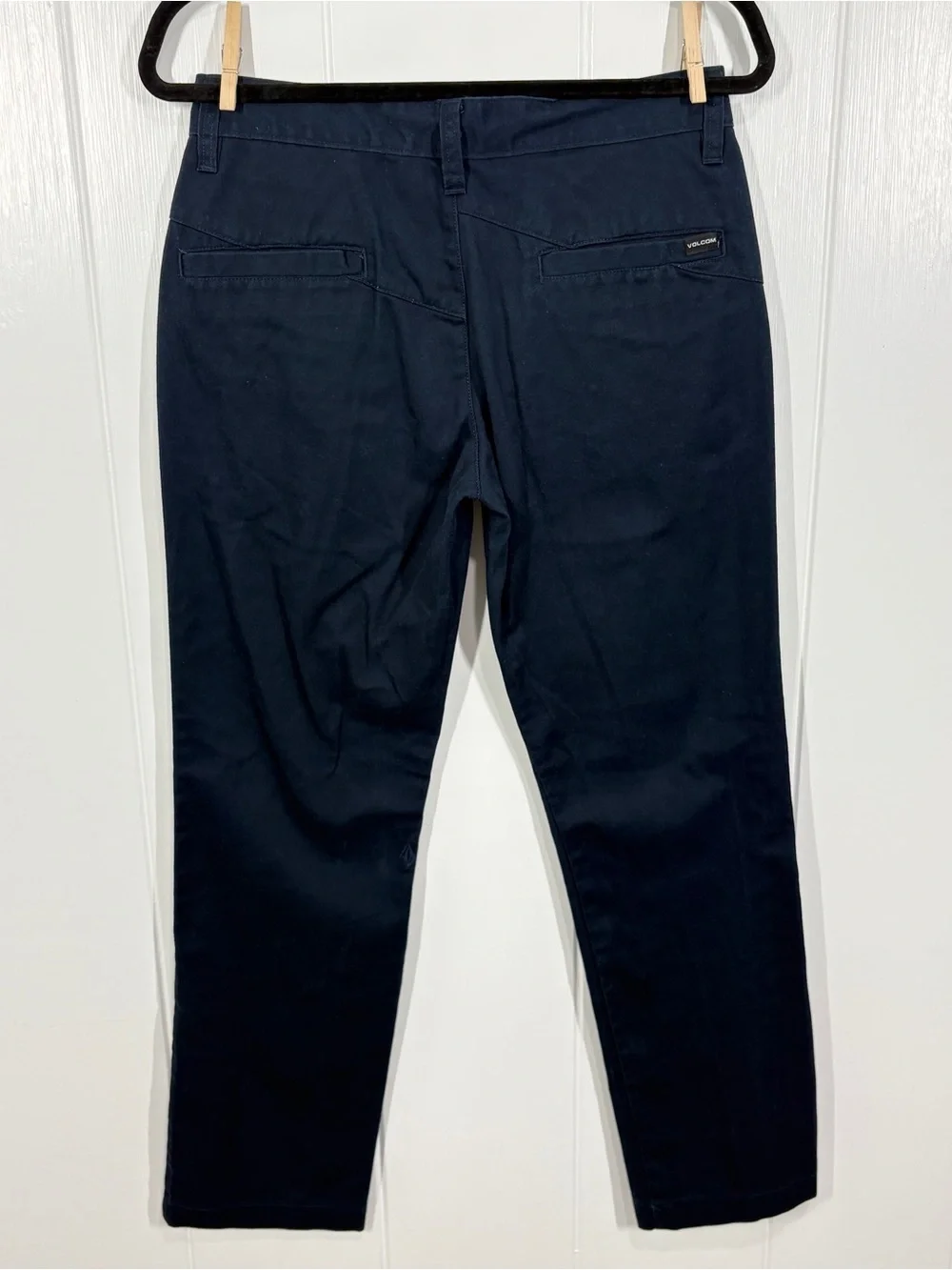 Volcom Mens Chino Pants Size 29 Navy Blue Tapered